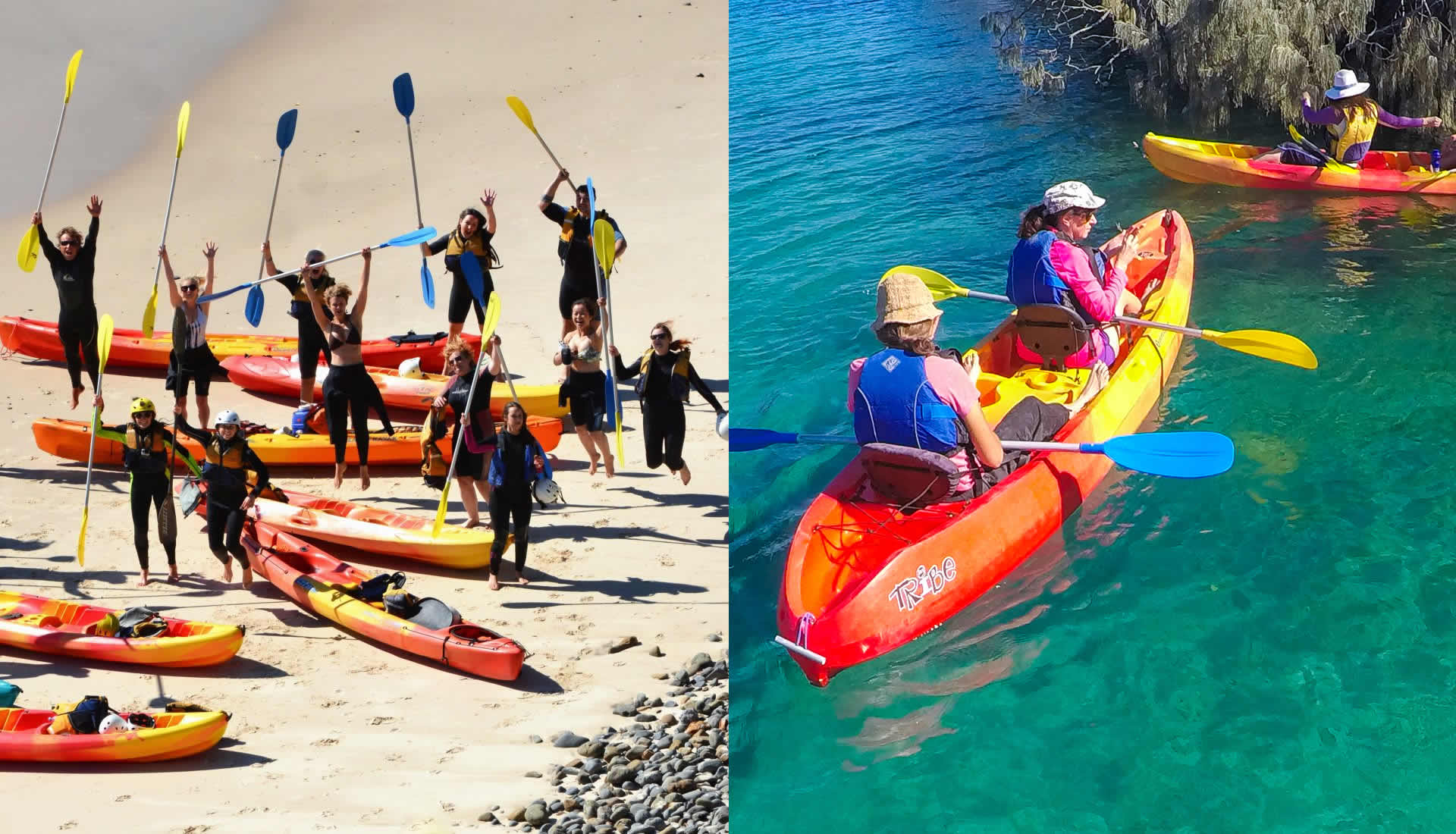 Kayak tours in Byron Bay & Brunswick Heads