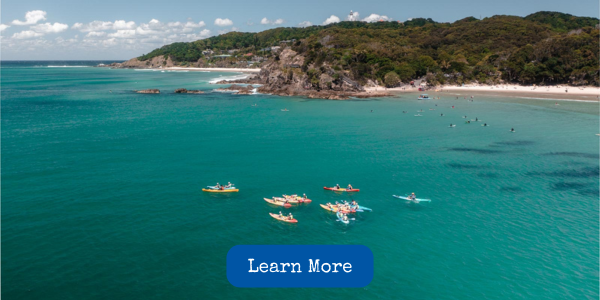 Byron Bay Ocean Kayak Tour - Experience our GOLD Award Winning Guided Kayak tours in Byron Bay - see dolphins, turtles and whales - learn more