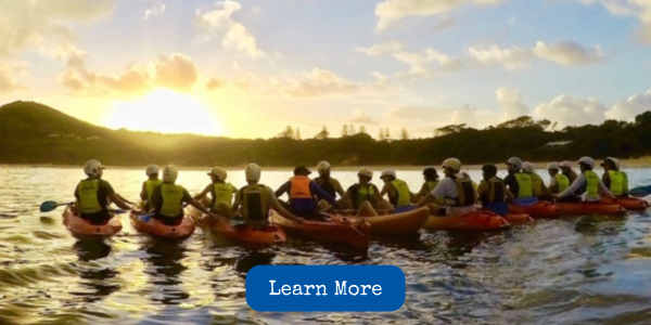 Sunrise Byron Bay Ocean Kayak Tour - Experience our GOLD Award Winning Guided Kayak tours in Byron Bay at sunrise - see dolphins, turtles and whales
