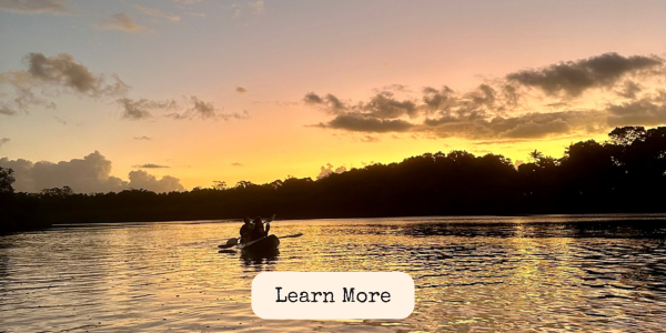 Sunset glow on Brunswick River